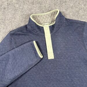 Marine Layer Blue and Light Green Long Sleeve Shirt